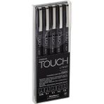 Shinhan Art Touch Lıner Teknik Çizim Kalemi Set 5'li Siyah - Renkli - Standart