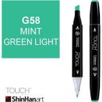 Shinhan Art Touch Twin Brush G58 Mint Green Light Çift Taraflı Markör Kalem