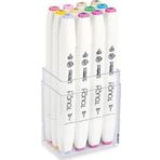 ShinHan Art Touch Twin Brush Marker 12 Renk Set PASTEL RENKLERİ