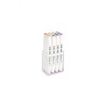 Shinhan Art Touch Twin Brush Pastel Renkler Çift Taraflı 12'li Markör Kalem Seti