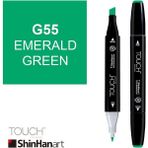 Shinhan Art Touch Twin G55 Emerald Green Çift Uçlu Markör Kalem