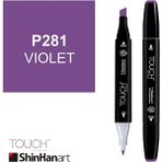 Shinhan Art Touch Twin P281 Violet Çift Uçlu Markör Kalem