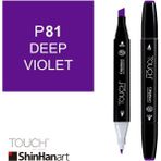 Shinhan Art Touch Twin P81 Deep Violet Çift Uçlu Markör Kalem