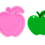 shining queen Apple silikon reçine anahtarlık kalıp sevimli elma şekli Expoy reçine döküm kalıp takı ve anahtarlık yapımı için DIY yaratıcı reçine kolye ideal hediye el sanatları yapımı