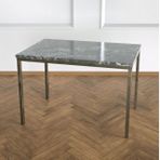 Shiny Yan Sehpa Eskitme Pirinç Ayak Siyah Mermer Tabla