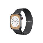 ShinyTECH Apple Watch Milano Çelik Hasır Kordon Siyah Se/3/4/5/6/7/8/9 38,40,41mm W10 42mm