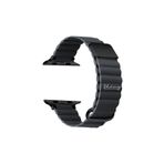ShinyTECH Apple Watch Premium Deri Kordon Se/3/4/5/6/7/8/9 42,44,45,49mm W10 46,49mm Uzay Grisi