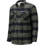 Shinzone Erkek Regular Fit Peluşlu Çift Cep Kapaklı Çıtçıtlı Oduncu Yeşil Gömlek - 2XL - Yeşil - Siyah