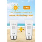 Shionle İkili Spf50 Su Bazlı Kore Güneş Kremi, Serinletici Etkili Kore Güneş Koruyucu Krem