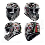 Shıro 5008 S08 Kask FF-605 Shadow Skullcandy Sv Xl 6162 (Gözlüklü) - Renkli