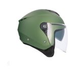 Shıro 6054 S21 Kask Jo Ibıza M.c. Xl 6162 Askeri Yeşil (Gözlüklü) - açık