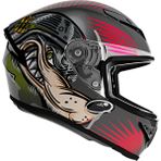 Shıro Fullface 1143 SH-870 Fıgther Wolfrace Motosiklet Kaskı - Renkli - XL