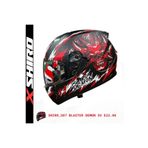 Shiro Fullface Blaster De Motosiklet Kaskı Kapalı Grafik
