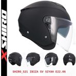 Shıro Kask 100292 Ibıza M.c Matt_xll Siyah