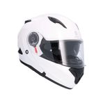 Shiro Kask 508sv Triton Çene Açılır Motosiklet Kaskı Xl Beden Pearl White