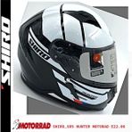 Shıro Kask Fullface Hunter Motorad Grafik L 5960 - Siyah - Beyaz