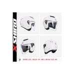 SHIRO KASK100286 JET&OFC IBIZA M.C_L SUNVIZOR BEYAZ
