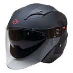 Shiro Sh 450 Açık Kask | Mat Siyah