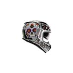 Shiro SH-605 SV Skull Candy Full Face Iridium Vizör Motosiklet Kaskı