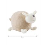 Shiva Gift&More Koyun Figürlü Dolgulu Peluş Bebek Kırlent 51 cm Uyku ve Oyun Arkadaşı Peluş Yumuşak Oyuncak - Krem