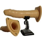 Shkoder 19 cm Içi Boş Belden Bağlamalı Külotlu Protez Strapon Penis Dildo