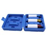 SHLPDFM 3 parça 1/2 inç darbeli matkap somunları 17 mm 19 mm 21 mm hassas uçlar lokma anahtar seti 78 mm uzunluk alüminyum jantlar tekerlek değişimi için