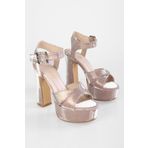 Shoeberry Josie Rose Petek Desen Platform Kadın Topuklu Ayakkabı