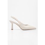 Shoeberry Kadın Alora Bej Cilt Stiletto