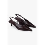 Shoeberry Kadın Luna Bordo Cilt Stiletto