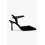 Shoeberry Kadın Lura Siyah Saten Stiletto