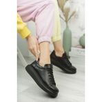 Shoeberry Kadın Mags Siyah Cilt Stiletto