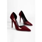 Shoeberry Kadın Massy Bordo Rugan Stiletto