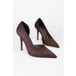 Shoeberry Kadın Massy Kahve Süet Stiletto