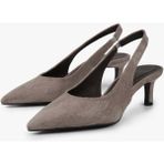 Shoeberry Kadın Peta Vizon Süet Stiletto