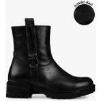 Shoeberry Kadın Raze Siyah Hakiki Deri Bot