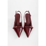 Shoeberry Kadın Royal Bordo Rugan Kemerli Tokalı Sivri Stiletto