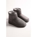 Shoeberry Kadın Uggy Gri İçi Tüylü Kısa Süet Bot