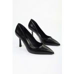 Shoeberry Kadın Vague Siyah Cilt Stiletto