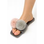 Shoebuo Kadın Yeni Sezon Yumuşak Tüylü Ev Terliği Çeyiz Terliği