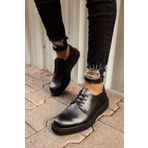 Shoecide CH001 FST Classic Lace Siyah Renk Erkek Klasik Ayakkabı