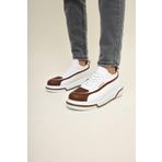 Shoecide CH241 CBT Signature Line Up Beyaz - Taba Renk Erkek Günlük Ayakkabı