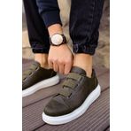 Shoecide CH253 CBT Mirror Non Haki - Beyaz Renk Erkek Günlük Ayakkabı