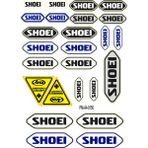 Shoeı Tasarımlı Ekipman Kask Motorsiklet Sticker Seti 01