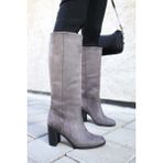 Shoemark Naomi Gri Süet Çizme