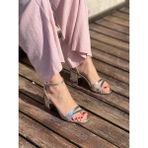 Shoemark Nicole Lame Kadın Topuklu Ayakkabı