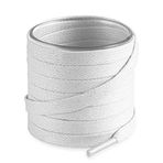 Shoemate Düz Mumlu Pamuk Ayakkabı Bağcıkları Bot ve Elbise Ayakkabıları, Ayakkabı İpleri, 02 Beyaz, 20"(50cm)