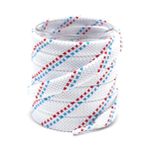 Shoemate Spor Ayakkabı ve Atletik Ayakkabılar için Şık Kalın Düz 1,7 cm Ayakkabı Bağcıkları, Ayakkabı İpleri, 12 Beyaz/Kırmızı/Açık Mavi, 63"(160cm)