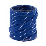 Shoemate Spor Ayakkabı ve Atletik Ayakkabılar için Şık Kalın Düz 1,7 cm Ayakkabı Bağcıkları, Ayakkabı İpleri, 21 Kraliyet Mavisi/Beyaz, 60"(152cm)