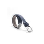 Shoes Center Lacivert 3 cm Klasik Metal Tokalı Rugan Erkek Çocuk Kemer