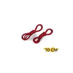 Shoes Comfort 70 Cm Yassı Mumlu Bağcık, Spor Klasik Ayakkabı Bağcığı Ipi, 1 Çift Kırmızı